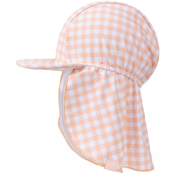 Swim Essentials - UV Sonnenhut 12 Jahre Apricot, UV Sonnenhut Apricot Gingham, ONESIZE, Multicolor