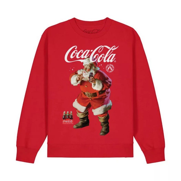 Coca-Cola - Quiet Sweatshirt, für Damen, Rot Bunt, Größe L