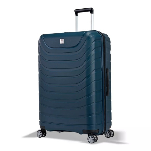 Probeetle by Eminent - Voyager XXI Expandable Großer Koffer 4 Rollen Blau, 77 CM, Blau Bunt