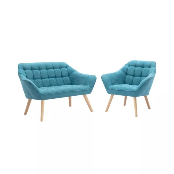 Sofa 2Sitzer + Sessel Stoff CASERTA Sofa 2Sitzer + Sessel Stoff CASERTA