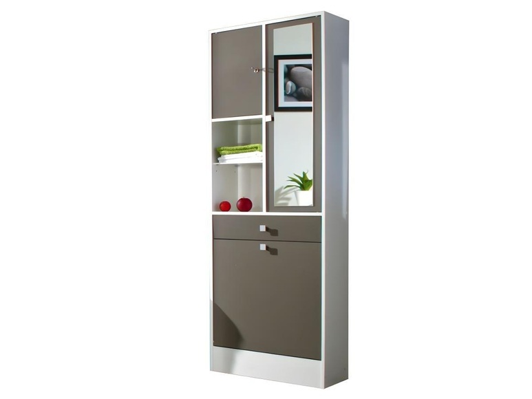 Badezimmerschrank mit Wäschekippe Plizz Badezimmerschrank mit Wäschekippe Plizz