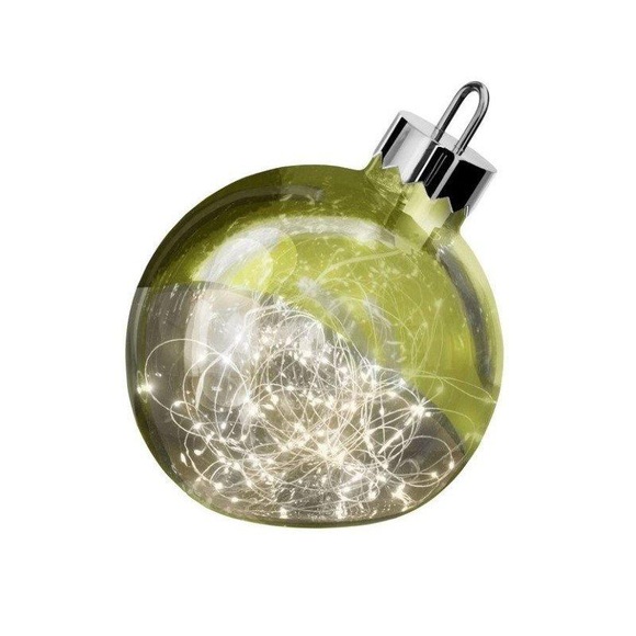 Dekoleuchte Ornament, grün, Ø 25 cm
