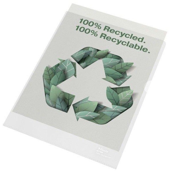 LEITZ Sichthülle PP Recycled A4 627496 transparent, 100my 100 St&