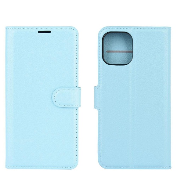 iPhone 12 / 12 Pro - Leder Etui Hülle hell