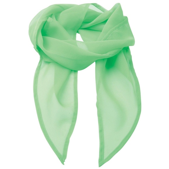 Chiffon Halstuch Damen Apfelgrün ONE SIZE