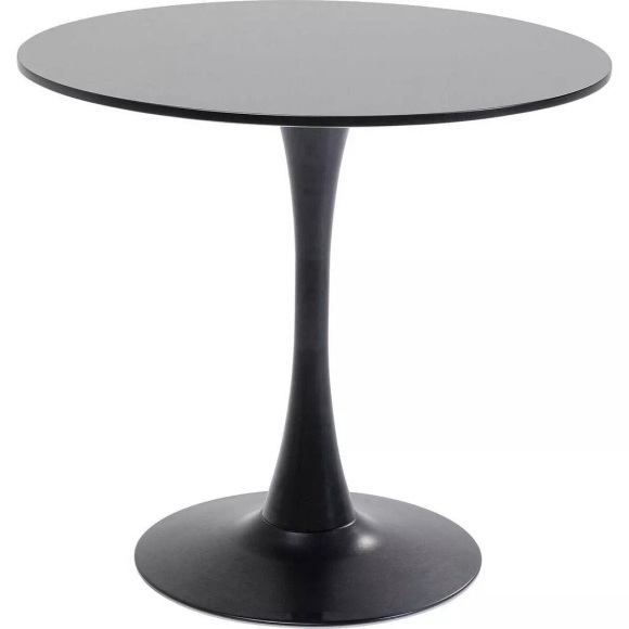 Tisch Schickeria schwarz Ø80