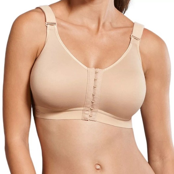 Frontline Open - Sport Bh Mit Vorderverschluss Damen Tan B/85