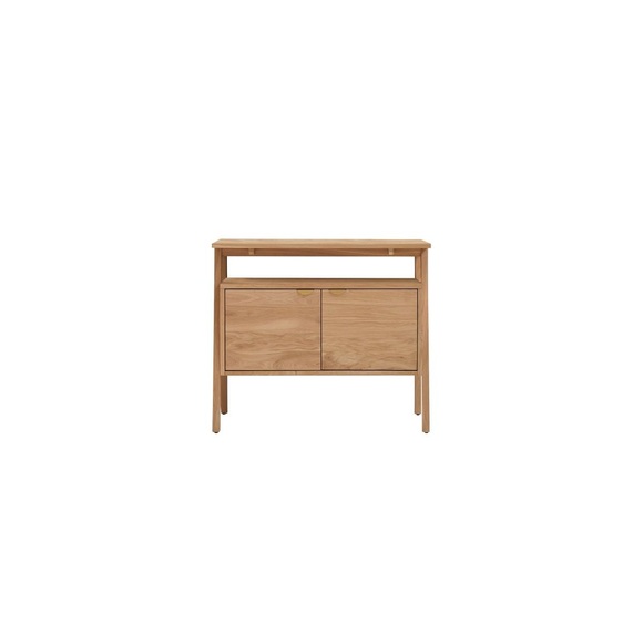 Waschtischunterschrank aus massiver Eiche 90 cm Pola Waschtischunterschrank aus massiver Eiche 90 cm Pola