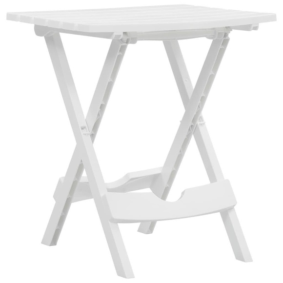 vidaXL Gartentisch Klappbar 45,5 x 38,5 x 50 cm Weiß
