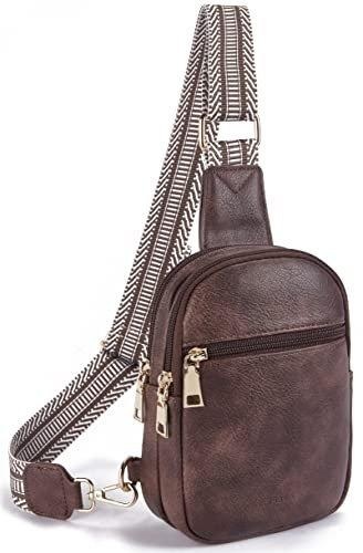 Bauchtasche Brusttasche, Umhängetasche Kunstleder Umhängetasche Kleine Umhängetasche Damen Multicolor