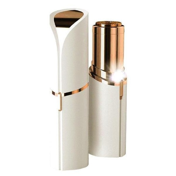 Tragbarer Gesichtstrimmer - Weiß / Gold Damen