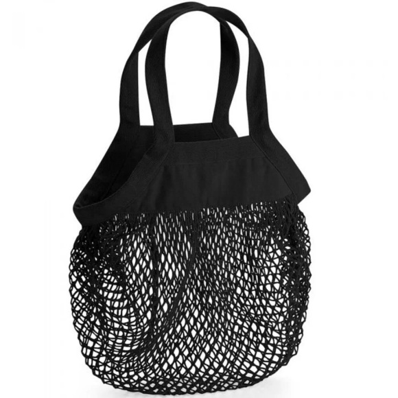 Einkaufstasche Mini, Biobaumwolle Damen Schwarz ONE SIZE