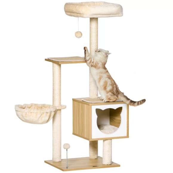 PawHut - Kratzbaum, One Size, Beige