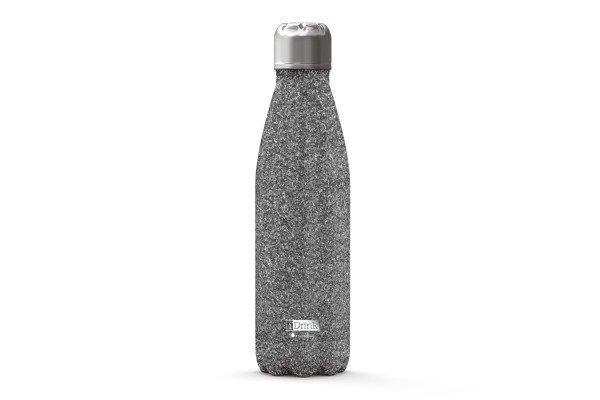 I-DRINK Thermosflasche 500ml ID0030 Glitzer Silber