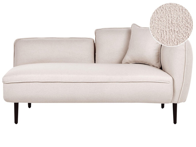 Chaiselongue aus Bouclé Modern CHEVANNES Chaiselongue aus Bouclé Modern CHEVANNES