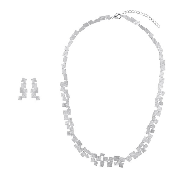 Set Partis Silberfarbend Damen Silber ONE SIZE