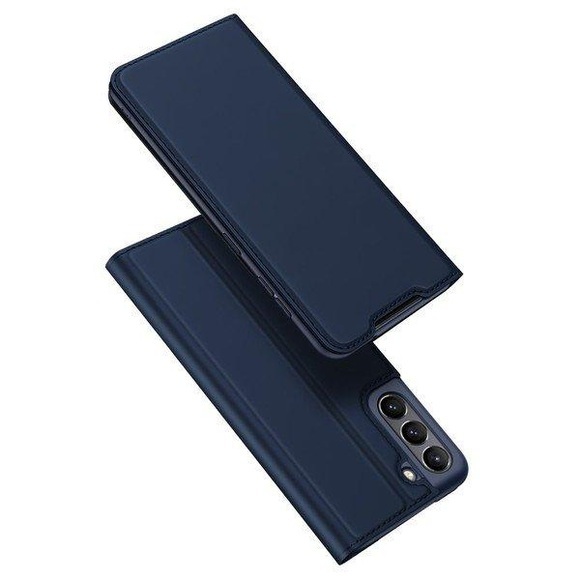Dux Ducis - Samsung Galaxy S21 FE 5G Flip Wallet Cover Leder Tasche - Dunkelblau