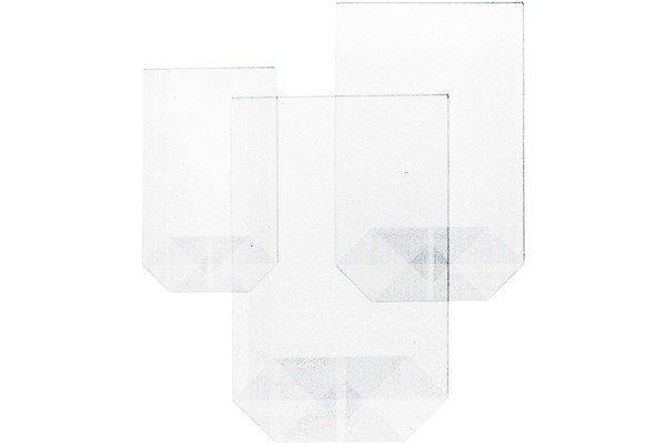 BÜROLINE Kreuzboden-Beutel 95×160mm 423050 transparent 100