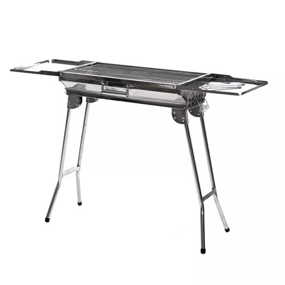 Tragbarer Holzkohlegrill ? Zusammenklappbar ? Edelstahl Unisex ONE SIZE
