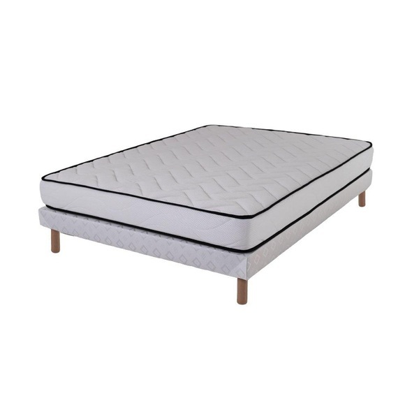 Matratzen-set Komfort | 140x190 | Schaumstoff | 18 Cm | Einlegerahmen Unisex Weiss 90X190CM