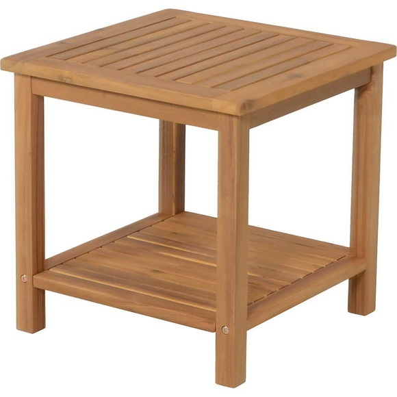 Garten Beistelltisch Iowa Akazie 45x45 Unisex Braun ONE SIZE