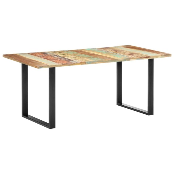 Esstisch 180 x 90 x 76 cm Recyceltes Massivholz