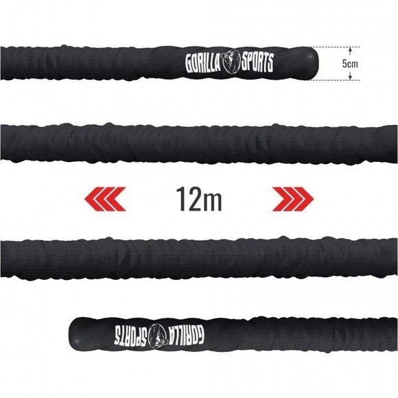 Battle Rope In Versch. Längen Und Dicken Unisex Schwarz ONE SIZE
