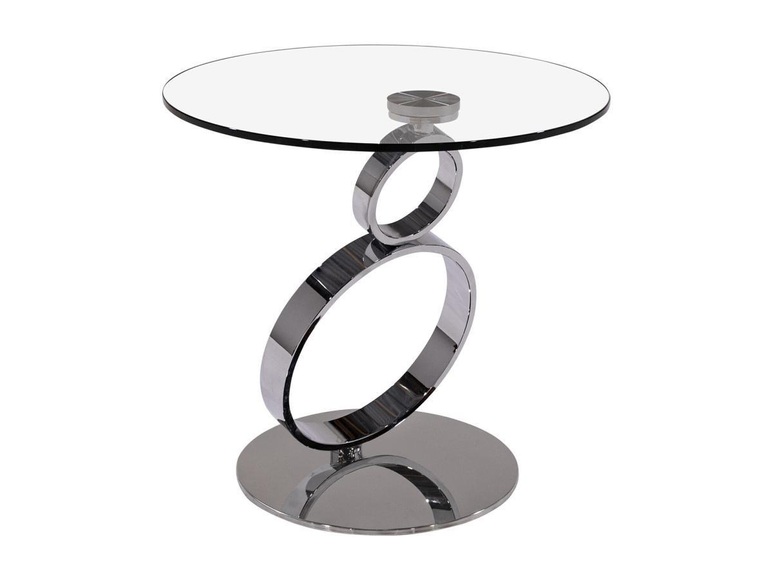 Beistelltisch Sicherheitsglas Stahl JOLINE Beistelltisch Sicherheitsglas Stahl JOLINE