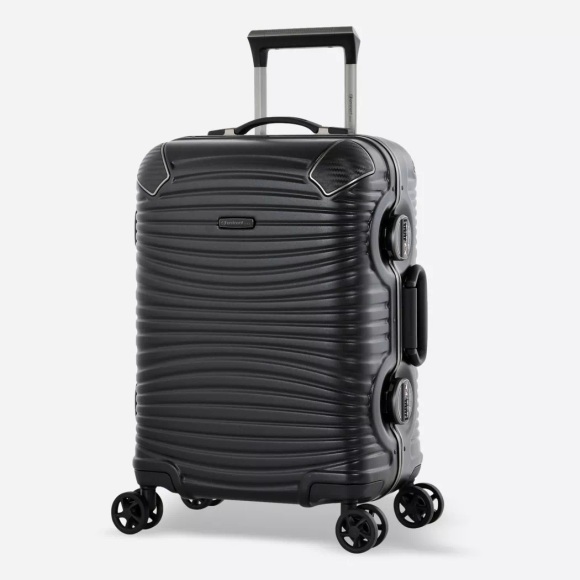 Jetstream Handgepäck Koffer 4 Rollen Unisex Schwarz 55 CM