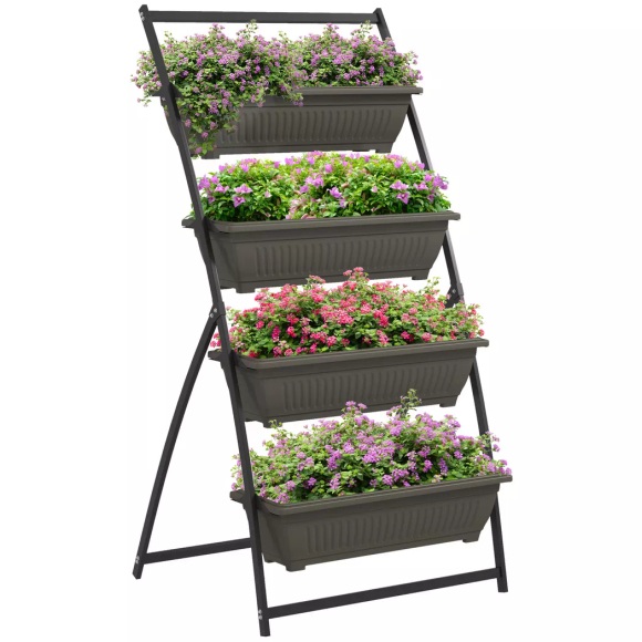 Outsunny - Pflanzenständer, One Size, Braun