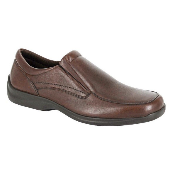 Freizeitschuhe, Leder Herren Braun 45.5