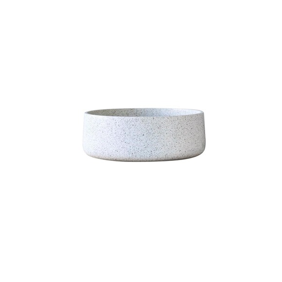 Rundes Waschbecken aus Premium-Terrazzo White Milos Rundes Waschbecken aus Premium-Terrazzo White Milos