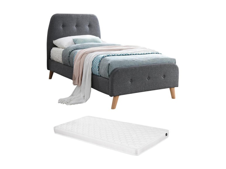 Polsterbett ROMEO Stoff + Matratze Polsterbett ROMEO Stoff + Matratze
