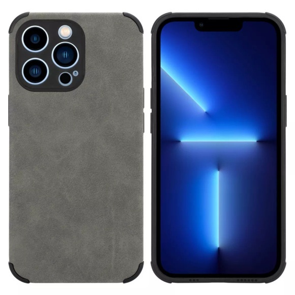 Hülle für Apple iPhone 12 PRO MAX mit Kunst-Wildleder Rückseite