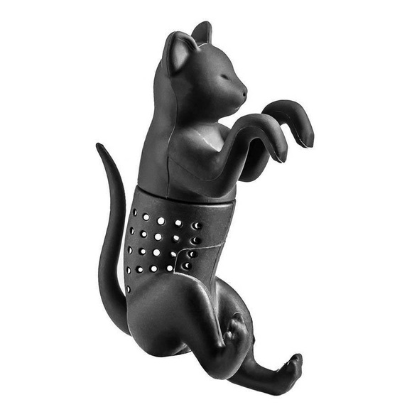 Teesieb Aus Silikon - Cat Unisex Schwarz ONE SIZE