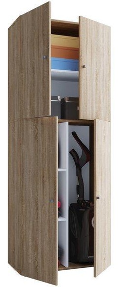 Holz Besenschrank Staubsauger Putzschrank Haushaltsschrank Drehtüren Lona Holz Besenschrank Staubsauger Putzschrank Haushaltsschrank Drehtüren Lona