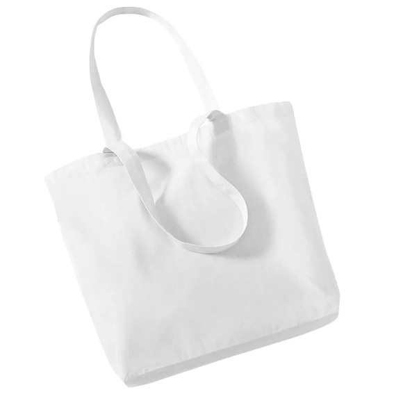 Westford Mill - Organic Einkaufstasche 16 Liter (2 StückPackung), One Size, Weiss