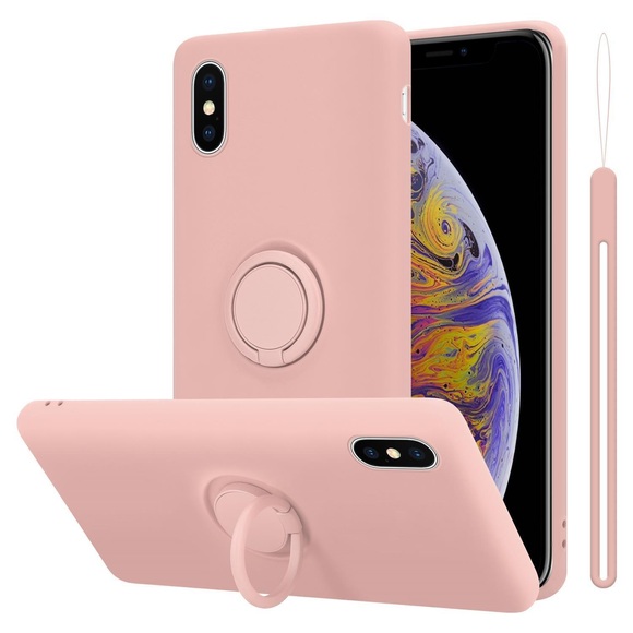 Hülle für Apple iPhone XS MAX TPU Silikon mit Ring Liquid