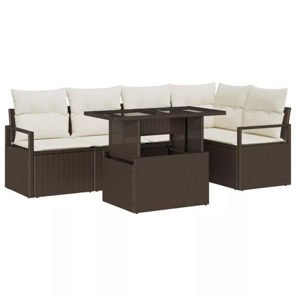 VidaXL - Garten-sofa poly-rattan, One Size, Braun