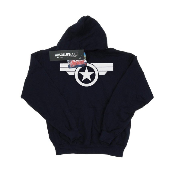 Captain America Super Soldier Kapuzenpullover Damen Marine S