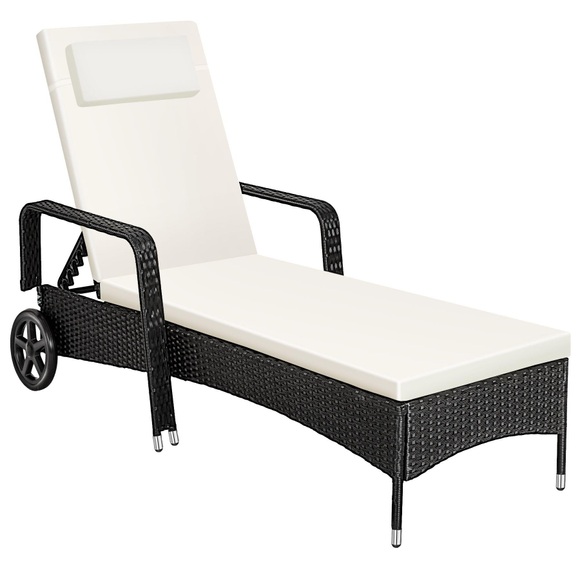 Sonnenliege Rattan mit Rollen Sonnenliege Rattan mit Rollen