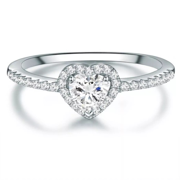 Damen Ring Herz Damen Silber 63
