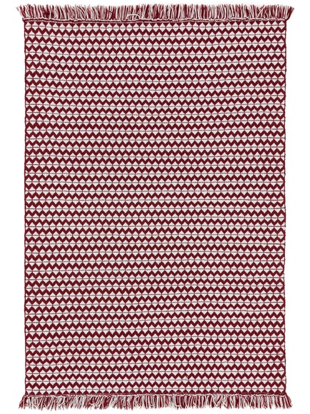 Teppich aus recyceltem Material Morty Rot Teppich aus recyceltem Material Morty Rot