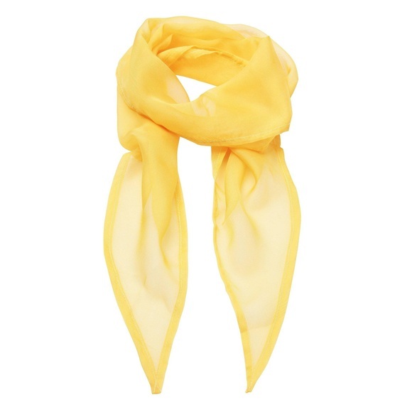 Chiffon Halstuch Damen Gelb Bunt ONE SIZE