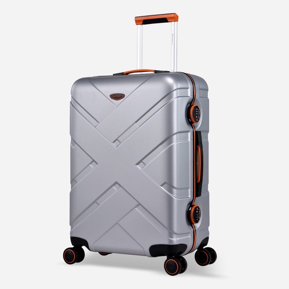 Crossover Mittelgroßer Koffer 4 Rollen Unisex Silber 65 CM