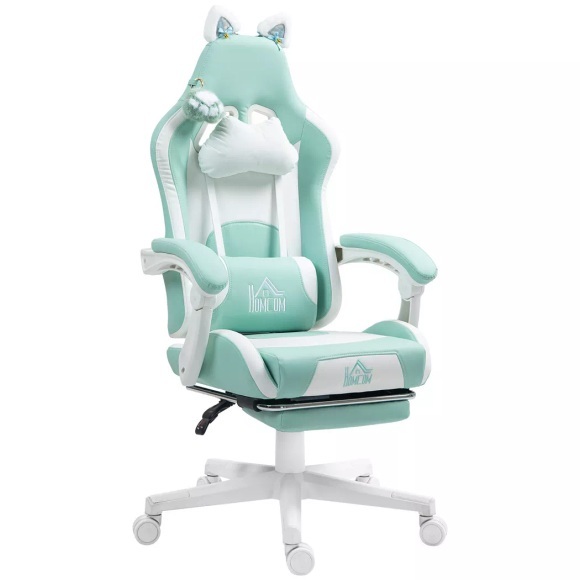 HOMCOM - Gaming-Stuhl, One Size, Hellblau