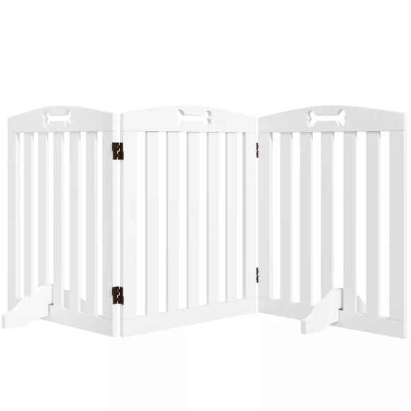 PawHut - Hundegitter, One Size, Weiss