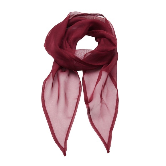 Chiffon Halstuch Damen Weinrot ONE SIZE