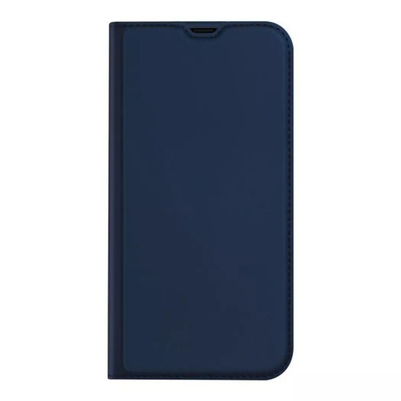 Dux Ducis - iPhone 13 Pro Flip Wallet Cover Leder Tasche - Dunkelblau