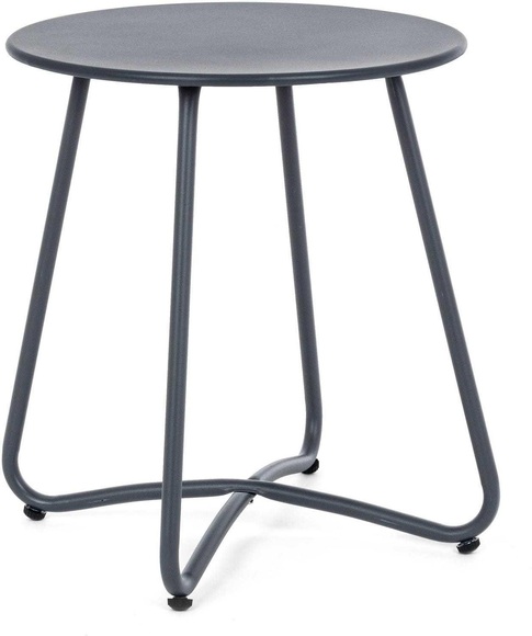 Garten Beistelltisch Wissant rund 40x40 anthrazit